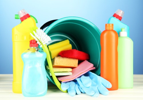 Cleaner maintaining a shared stairwell and hallway in Streatham