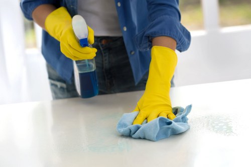 Streatham Cleaner staff receiving training on safe cleaning procedures