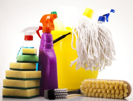 Professional office cleaners working in a Streatham commercial workplace