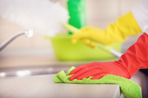 Local cleaner working in a Streatham flat with access challenges
